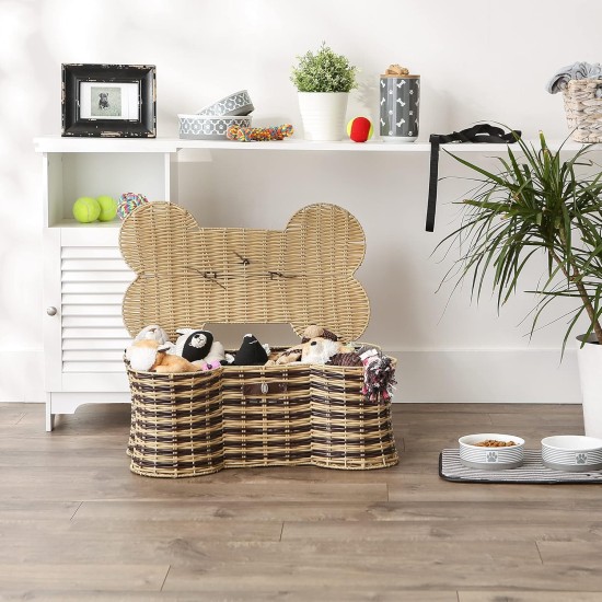 Bone Dry Pet Storage Collection Hyacinth Bone, Natural, Medium Bone Dry Pet Storage Collection Hyacinth Bone, Natural, Medium