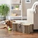 Bone Dry Pet Storage Collection Hyacinth Bone, Natural, Medium