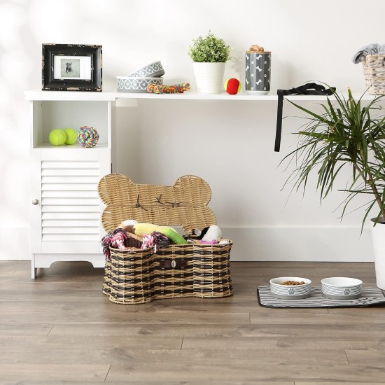 Bone Dry Pet Storage Collection Hyacinth Bone, Natural, Medium Bone Dry Pet Storage Collection Hyacinth Bone, Natural, Medium