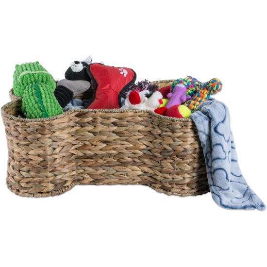 Bone Dry Pet Storage Collection Hyacinth Bone, Natural, Medium Bone Dry Pet Storage Collection Hyacinth Bone, Natural, Medium
