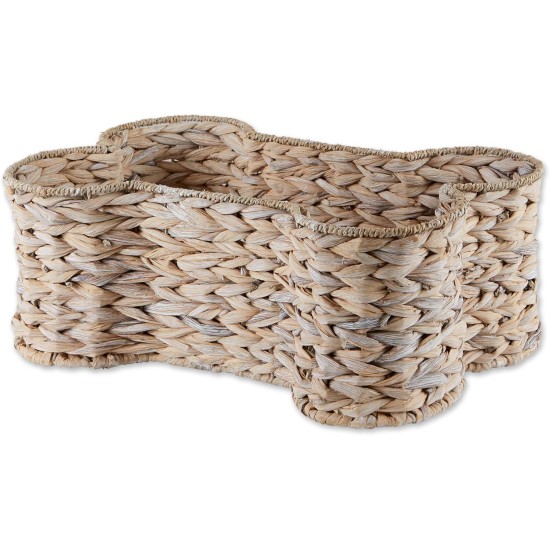 Bone Dry Pet Storage Collection Hyacinth Bone Toy Basket, Water Hyacinth, White Wash, Large Bone Dry Pet Storage Collection Hyacinth Bone Toy Basket, Water Hyacinth, White Wash, Large