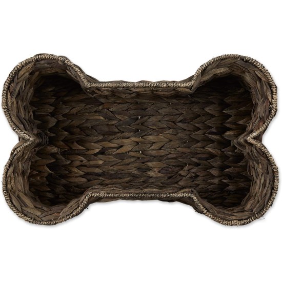 Bone Dry Pet Storage Collection Hyacinth Bone Toy Basket, Water Hyacinth, White Wash, Large Bone Dry Pet Storage Collection Hyacinth Bone Toy Basket, Water Hyacinth, White Wash, Large