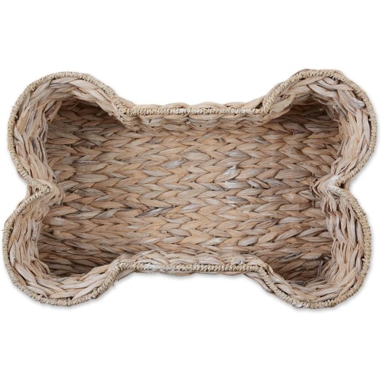 Bone Dry Pet Storage Collection Hyacinth Bone Toy Basket, Water Hyacinth, White Wash, Large Bone Dry Pet Storage Collection Hyacinth Bone Toy Basket, Water Hyacinth, White Wash, Large