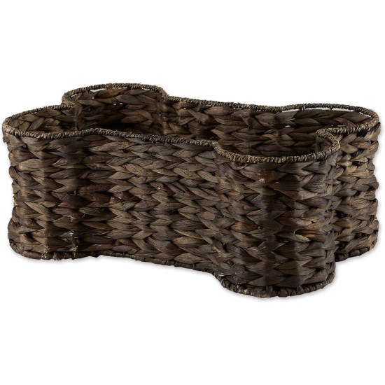 Bone Dry Pet Storage Collection Hyacinth Bone Toy Basket, Water Hyacinth, White Wash, Large Bone Dry Pet Storage Collection Hyacinth Bone Toy Basket, Water Hyacinth, White Wash, Large