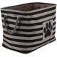 Bone Dry Pet Storage Collection Large Rectangular Pink Paw Print Bin Bone Dry Pet Storage Collection Large Rectangular Pink Paw Print Bin