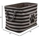 Bone Dry Pet Storage Collection Large Rectangular Pink Paw Print Bin Bone Dry Pet Storage Collection Large Rectangular Pink Paw Print Bin