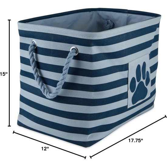 Bone Dry Pet Storage Collection Large Rectangular Pink Paw Print Bin Bone Dry Pet Storage Collection Large Rectangular Pink Paw Print Bin