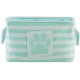 Bone Dry Pet Storage Collection Large Rectangular Pink Paw Print Bin Bone Dry Pet Storage Collection Large Rectangular Pink Paw Print Bin