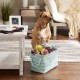 Bone Dry Pet Storage Collection Large Rectangular Pink Paw Print Bin Bone Dry Pet Storage Collection Large Rectangular Pink Paw Print Bin
