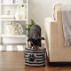 Bone Dry Pet Storage Collection Large Rectangular Pink Paw Print Bin Bone Dry Pet Storage Collection Large Rectangular Pink Paw Print Bin