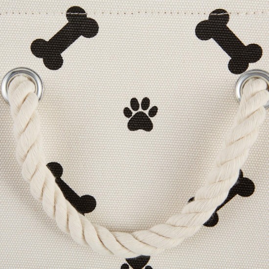 Bone Dry Pet Storage Collection Paw and Bone Print, Medium, Rectangular, 16 x 10 x 12-inch, Grey Bone Dry Pet Storage Collection Paw and Bone Print, Medium, Rectangular, 16 x 10 x 12-inch, Grey