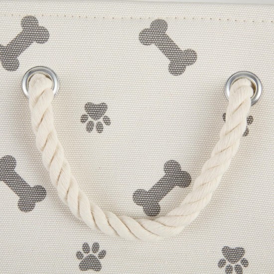Bone Dry Pet Storage Collection Paw and Bone Print, Medium, Rectangular, 16 x 10 x 12-inch, Grey Bone Dry Pet Storage Collection Paw and Bone Print, Medium, Rectangular, 16 x 10 x 12-inch, Grey