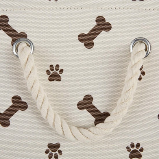 Bone Dry Pet Storage Collection Paw and Bone Print, Medium, Rectangular, 16 x 10 x 12-inch, Grey Bone Dry Pet Storage Collection Paw and Bone Print, Medium, Rectangular, 16 x 10 x 12-inch, Grey