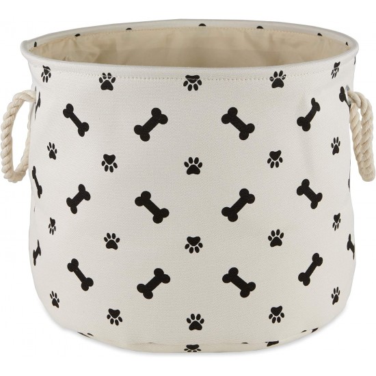 Bone Dry Pet Storage Collection Paw and Bone Print, Medium, Rectangular, 16 x 10 x 12-inch, Grey Bone Dry Pet Storage Collection Paw and Bone Print, Medium, Rectangular, 16 x 10 x 12-inch, Grey