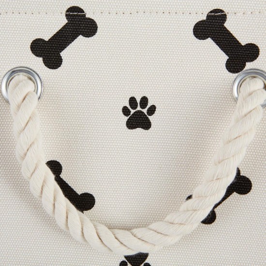 Bone Dry Pet Storage Collection Paw and Bone Print, Medium, Rectangular, 16 x 10 x 12-inch, Grey Bone Dry Pet Storage Collection Paw and Bone Print, Medium, Rectangular, 16 x 10 x 12-inch, Grey