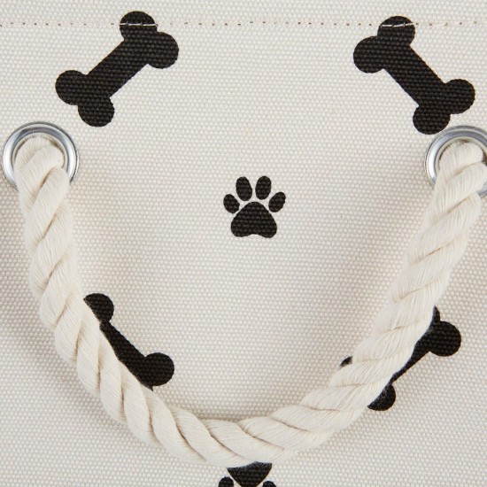 Bone Dry Pet Storage Collection Paw and Bone Print, Medium, Rectangular, 16 x 10 x 12-inch, Grey Bone Dry Pet Storage Collection Paw and Bone Print, Medium, Rectangular, 16 x 10 x 12-inch, Grey