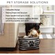 Bone Dry Pet Storage Collection Paw and Bone Print, Medium, Rectangular, 16 x 10 x 12-inch, Grey Bone Dry Pet Storage Collection Paw and Bone Print, Medium, Rectangular, 16 x 10 x 12-inch, Grey
