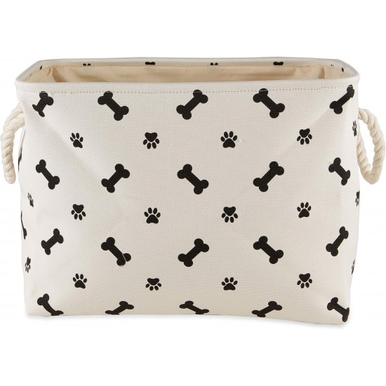 Bone Dry Pet Storage Collection Paw and Bone Print, Medium, Rectangular, 16 x 10 x 12-inch, Grey Bone Dry Pet Storage Collection Paw and Bone Print, Medium, Rectangular, 16 x 10 x 12-inch, Grey