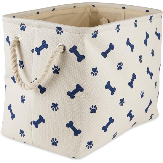 Bone Dry Pet Storage Collection Paw and Bone Print, Medium, Rectangular, 16 x 10 x 12-inch, Grey Bone Dry Pet Storage Collection Paw and Bone Print, Medium, Rectangular, 16 x 10 x 12-inch, Grey