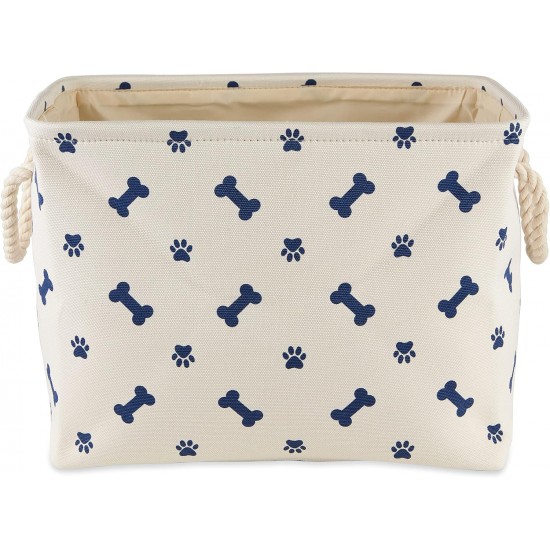 Bone Dry Pet Storage Collection Paw and Bone Print, Medium, Rectangular, 16 x 10 x 12-inch, Grey Bone Dry Pet Storage Collection Paw and Bone Print, Medium, Rectangular, 16 x 10 x 12-inch, Grey
