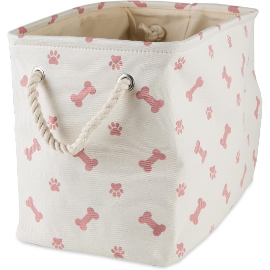 Bone Dry Pet Storage Collection Paw and Bone Print, Medium, Rectangular, 16 x 10 x 12-inch, Grey Bone Dry Pet Storage Collection Paw and Bone Print, Medium, Rectangular, 16 x 10 x 12-inch, Grey