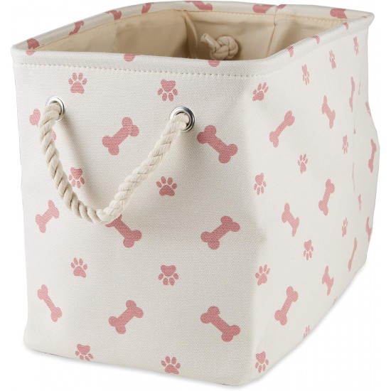 Bone Dry Pet Storage Collection Paw and Bone Print, Medium, Rectangular, 16 x 10 x 12-inch, Grey Bone Dry Pet Storage Collection Paw and Bone Print, Medium, Rectangular, 16 x 10 x 12-inch, Grey