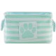 Bone Dry Pet Storage Collection Small Rectangular Stripe Paw Badge Waste Bin - Aquamarine Bone Dry Pet Storage Collection Small Rectangular Stripe Paw Badge Waste Bin - Aquamarine