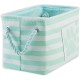 Bone Dry Pet Storage Collection Small Rectangular Stripe Paw Badge Waste Bin - Aquamarine Bone Dry Pet Storage Collection Small Rectangular Stripe Paw Badge Waste Bin - Aquamarine
