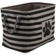 Bone Dry Pet Storage Collection Small Rectangular Stripe Paw Badge Waste Bin - Aquamarine Bone Dry Pet Storage Collection Small Rectangular Stripe Paw Badge Waste Bin - Aquamarine