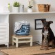 Bone Dry Pet Storage Collection Small Rectangular Stripe Paw Badge Waste Bin - Aquamarine Bone Dry Pet Storage Collection Small Rectangular Stripe Paw Badge Waste Bin - Aquamarine