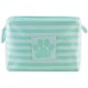 Bone Dry Pet Storage Collection Small Rectangular Stripe Paw Badge Waste Bin - Aquamarine Bone Dry Pet Storage Collection Small Rectangular Stripe Paw Badge Waste Bin - Aquamarine