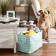 Bone Dry Pet Storage Collection Small Rectangular Stripe Paw Badge Waste Bin - Aquamarine Bone Dry Pet Storage Collection Small Rectangular Stripe Paw Badge Waste Bin - Aquamarine