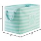 Bone Dry Pet Storage Collection Small Rectangular Stripe Paw Badge Waste Bin - Aquamarine Bone Dry Pet Storage Collection Small Rectangular Stripe Paw Badge Waste Bin - Aquamarine
