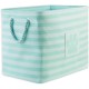 Bone Dry Pet Storage Collection Small Rectangular Stripe Paw Badge Waste Bin - Aquamarine Bone Dry Pet Storage Collection Small Rectangular Stripe Paw Badge Waste Bin - Aquamarine