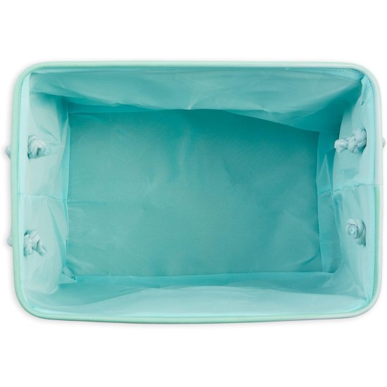 Bone Dry Pet Storage Collection Small Rectangular Stripe Paw Badge Waste Bin - Aquamarine Bone Dry Pet Storage Collection Small Rectangular Stripe Paw Badge Waste Bin - Aquamarine