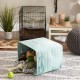 Bone Dry Pet Storage Collection Small Rectangular Stripe Paw Badge Waste Bin - Aquamarine Bone Dry Pet Storage Collection Small Rectangular Stripe Paw Badge Waste Bin - Aquamarine
