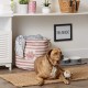 Bone Dry Pet Storage Collection Small Rectangular Stripe Paw Badge Waste Bin - Aquamarine Bone Dry Pet Storage Collection Small Rectangular Stripe Paw Badge Waste Bin - Aquamarine