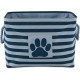 Bone Dry Pet Storage Collection Small Rectangular Stripe Paw Badge Waste Bin - Aquamarine Bone Dry Pet Storage Collection Small Rectangular Stripe Paw Badge Waste Bin - Aquamarine