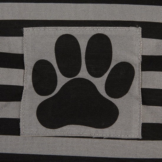 Bone Dry Pet Storage Collection Small Rectangular Stripe Paw Badge Waste Bin - Aquamarine Bone Dry Pet Storage Collection Small Rectangular Stripe Paw Badge Waste Bin - Aquamarine