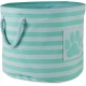 Bone Dry Pet Storage Collection Small Rectangular Stripe Paw Badge Waste Bin - Aquamarine Bone Dry Pet Storage Collection Small Rectangular Stripe Paw Badge Waste Bin - Aquamarine