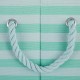 Bone Dry Pet Storage Collection Small Rectangular Stripe Paw Badge Waste Bin - Aquamarine Bone Dry Pet Storage Collection Small Rectangular Stripe Paw Badge Waste Bin - Aquamarine
