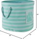 Bone Dry Pet Storage Collection Small Rectangular Stripe Paw Badge Waste Bin - Aquamarine Bone Dry Pet Storage Collection Small Rectangular Stripe Paw Badge Waste Bin - Aquamarine
