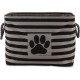 Bone Dry Pet Storage Collection Small Rectangular Stripe Paw Badge Waste Bin - Aquamarine Bone Dry Pet Storage Collection Small Rectangular Stripe Paw Badge Waste Bin - Aquamarine