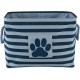 Bone Dry Pet Storage Collection Small Rectangular Stripe Paw Badge Waste Bin - Aquamarine Bone Dry Pet Storage Collection Small Rectangular Stripe Paw Badge Waste Bin - Aquamarine