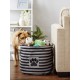 Bone Dry Pet Storage Collection Small Rectangular Stripe Paw Badge Waste Bin - Aquamarine Bone Dry Pet Storage Collection Small Rectangular Stripe Paw Badge Waste Bin - Aquamarine