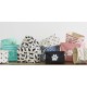 Bone Dry Pet Storage Collection Small Rectangular Stripe Paw Badge Waste Bin - Aquamarine Bone Dry Pet Storage Collection Small Rectangular Stripe Paw Badge Waste Bin - Aquamarine