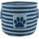 Bone Dry Pet Storage Collection Small Rectangular Stripe Paw Badge Waste Bin - Aquamarine Bone Dry Pet Storage Collection Small Rectangular Stripe Paw Badge Waste Bin - Aquamarine