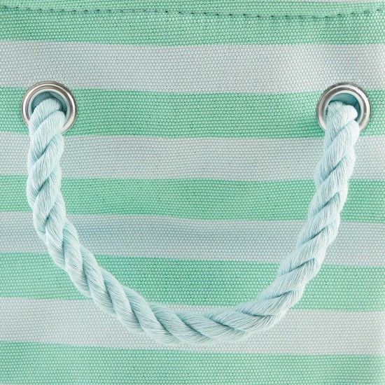Bone Dry Pet Storage Collection Small Rectangular Stripe Paw Badge Waste Bin - Aquamarine Bone Dry Pet Storage Collection Small Rectangular Stripe Paw Badge Waste Bin - Aquamarine