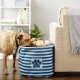 Bone Dry Pet Storage Collection Small Rectangular Stripe Paw Badge Waste Bin - Aquamarine Bone Dry Pet Storage Collection Small Rectangular Stripe Paw Badge Waste Bin - Aquamarine
