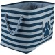 Bone Dry Pet Storage Collection Small Rectangular Stripe Paw Badge Waste Bin - Aquamarine Bone Dry Pet Storage Collection Small Rectangular Stripe Paw Badge Waste Bin - Aquamarine